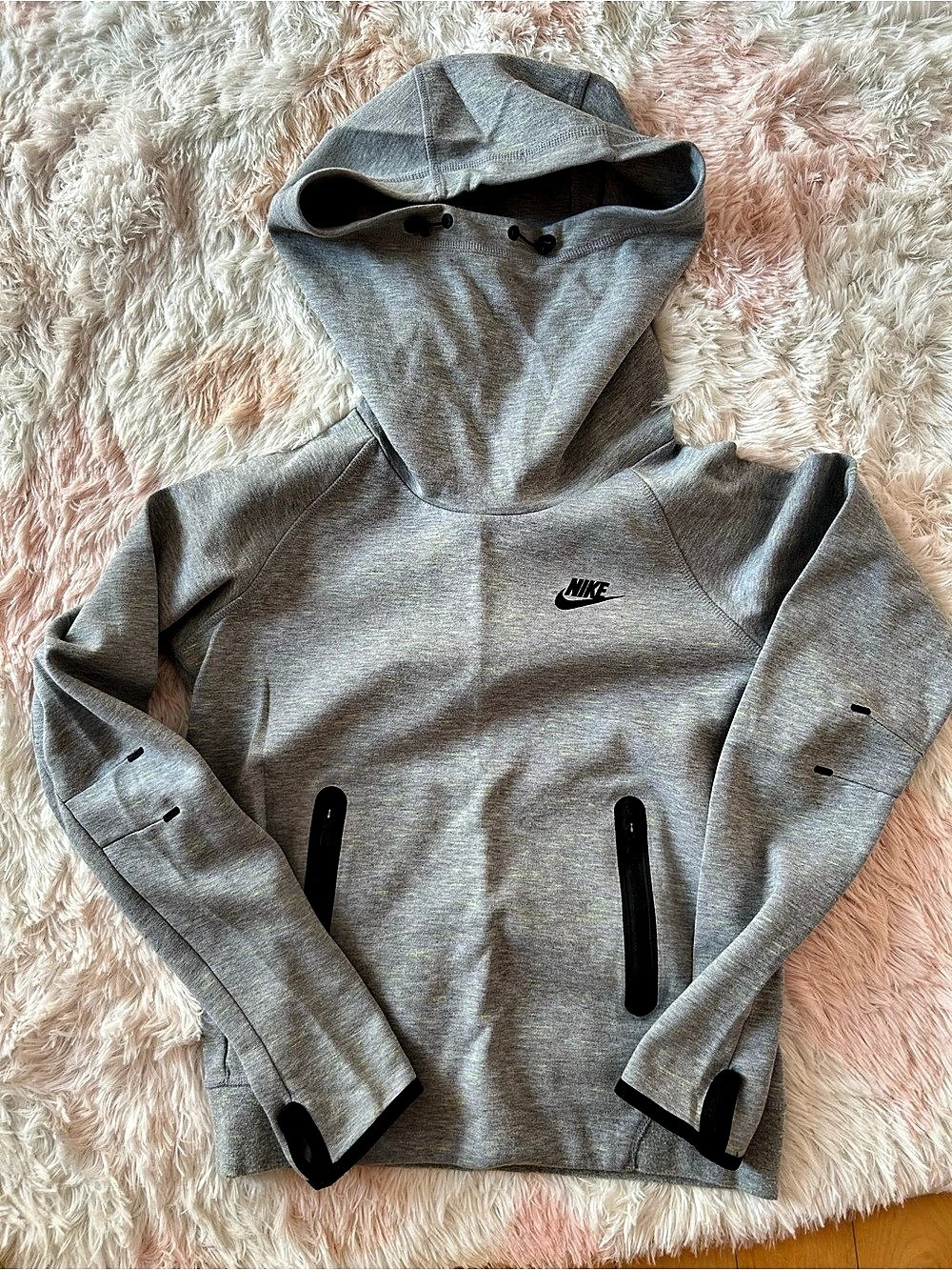 Nike Tech Funnel Neck Hoodie Gray